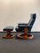 Stressless Armchair with Ottoman by Orion Ekornes, 1990s, Set of 2 9