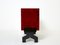 Red Goatskin Parchment Cabinet Bar in Brass, 1960s, Image 9