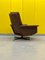 Fauteuil Relax Pivotant Vintage en Cuir, 1970s 4