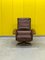 Vintage Leather Swivel Relax Armchair, 1970s, Image 16