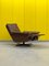 Fauteuil Relax Pivotant Vintage en Cuir, 1970s 11