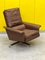 Fauteuil Relax Pivotant Vintage en Cuir, 1970s 1