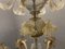 Lámpara de araña veneciana grande de cristal de Murano, años 60, Imagen 9