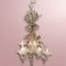 Lámpara de araña veneciana grande de cristal de Murano, años 60, Imagen 2