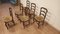 Vintage Dining Table and Walnut Chairs, Set of 7 16