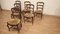 Vintage Dining Table and Walnut Chairs, Set of 7, Image 21