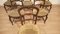 Vintage Dining Table and Walnut Chairs, Set of 7, Image 8