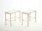 Brass Steel 2-Tier End Tables by Guy Lefevre for Maison Jansen, 1970s, Set of 2 5