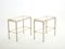 Brass Steel 2-Tier End Tables by Guy Lefevre for Maison Jansen, 1970s, Set of 2, Image 5