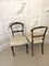 19th Century Victorian Walnut Desk Chairs, 1860s, Set of 2, Image 3