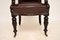 Chaise de Bureau William IV Antique en Cuir, 1840 10