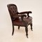 Chaise de Bureau William IV Antique en Cuir, 1840 3