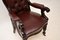 Antique William IV Leather Desk Chair, 1840, Image 9