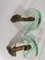 Italian Glass and Brass Hangers from Fontana Arte, 1940s, Set of 2, Image 5