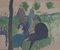 Alfred Reth, Retrouvailles au jardin, 1910, Aquarelle sur Papier, Encadrée 1