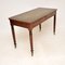 Antique Victorian Writing Table with Leather Top, 1840, Image 3