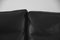Modernes dänisches Mid-Century 3-Sitzer Sofa aus schwarzem Leder & Palisander von Kurt Østervig für Centrum Mobler, 1950er 2