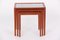 Tables d'Appoint Gigognes en Teck avec Carrelage, Danemark, 1970s, Set de 3 8