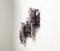 Lámparas de pared de vidrio en tonos Sugar de Toni Zuccheri para Venini, años 60. Juego de 3, Imagen 1