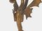 2-flammige Drachen-Wandlampe aus vergoldeter Bronze 5