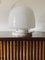 Lampe de Bureau en Verre de Murano et Travertin par Giusto Toso pour Leucos, Italie, 1970s 2