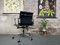 Aluminum Chair Ea 117 by Charles & Ray Eames for Vitra in Black Leather 11