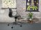 Aluminum Chair Ea 117 by Charles & Ray Eames for Vitra in Black Leather 6