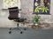 Aluminum Chair Ea 117 by Charles & Ray Eames for Vitra in Brown Leather (Chocolate) 9