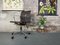 Aluminum Chair Ea 117 by Charles & Ray Eames for Vitra in Brown Leather (Chocolate) 16