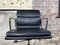 Soft Pad Chair Ea 217 by Charles & Ray Eames for Vitra in Black Leather, Image 6