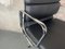Soft Pad Chair Ea 217 by Charles & Ray Eames for Vitra in Black Leather, Image 4