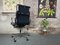 Soft Pad Chair Ea 219 par Charles & Ray Eames pour Vitra en Cuir Noir 13