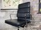 Sedia Soft Pad Ea 219 di Charles & Ray Eames per Vitra in pelle nera, Immagine 19