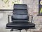 Soft Pad Chair Ea 219 by Charles & Ray Eames for Vitra in Black Leather, Image 6