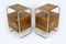 Tables de Chevet Bauhaus en Acier Tubulaire Chromé attribuées à Robert Slezak, 1940s, Set de 2 1