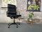 Soft Pad Chair Ea 219 by Charles & Ray Eames for Vitra in Black Leather 3