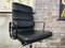 Soft Pad Chair Ea 219 by Charles & Ray Eames for Vitra in Black Leather, Image 2
