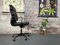 Sedia Soft Pad Ea 219 di Charles & Ray Eames per Vitra in pelle nera, Immagine 8