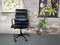 Soft Pad Chair Ea 219 by Charles & Ray Eames for Vitra in Black Leather, Image 5