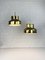 Lámparas colgantes Bumling de latón de Anders Pehrson para Ateljé Lyktan, años 60. Juego de 2, Imagen 6