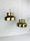 Bumling Pendant Lamps in Brass by Anders Pehrson for Ateljé Lyktan, 1960s, Set of 2 5