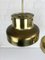Lámparas colgantes Bumling de latón de Anders Pehrson para Ateljé Lyktan, años 60. Juego de 2, Imagen 10
