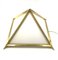 Italienische Pyramidenförmige Tischlampe aus goldenem Messing von Christos, 1970 30