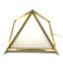 Lampada da tavolo piramidale in ottone dorato di Christos, Italia, 1970, Immagine 30