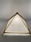 Lámpara de mesa piramidal italiana de latón dorado de Christos, 1970, Imagen 7