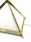 Italienische Pyramidenförmige Tischlampe aus goldenem Messing von Christos, 1970 17