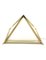 Italienische Pyramidenförmige Tischlampe aus goldenem Messing von Christos, 1970 29