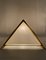 Lámpara de mesa piramidal italiana de latón dorado de Christos, 1970, Imagen 15