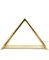 Lámpara de mesa piramidal italiana de latón dorado de Christos, 1970, Imagen 4