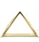 Lámpara de mesa piramidal italiana de latón dorado de Christos, 1970, Imagen 19